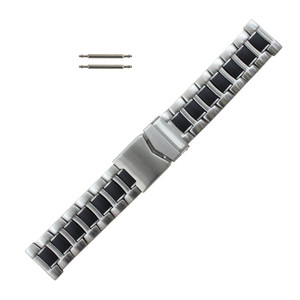 Hadley Roma Stainless Steel Metal Watch Band 20 to 26 mm