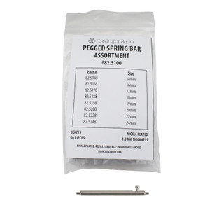 Watch Band Quick Release 1.8mm Pegged Spring Bar Assortment 40 Pieces