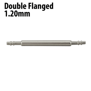 Watch Band Parts Refills 1.20mm Super Thin Double Flanged Stainless Steel Spring Bars Package of 10 Watch Band Parts Refills 1.20mm Super Thin Double Flanged Stainless Steel Spring Bars Package of 10