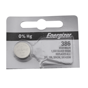 Watch Battery Energizer 386 Replacement Cells Each
