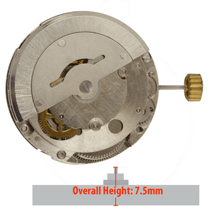 Chinese CH2813 mechanical movements are automatic with Rolex-style date display