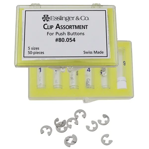Watch Parts Clip Assortment For Push Buttons 50 Pieces