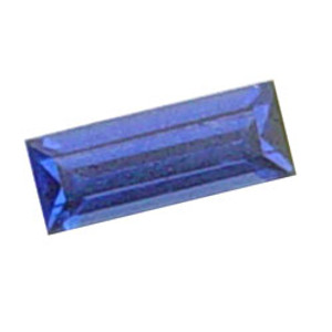 Straight Baguette Lab Created Sapphire