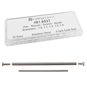 Watch Band Parts Sleeve, Tube, Screws and Friction End Style Bars for Bands to Case Assortment