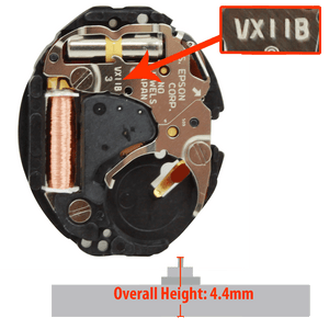 Hattori Japan VX11.2 quartz watch movements