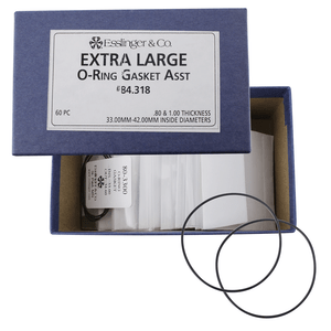Watch Gaskets Extra Large O-Ring Gasket Assortment, .80 and 1.00 Thickness 60 Pieces