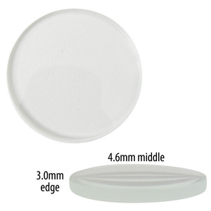 Watch Crystal Round Magnifier Mineral Glass Crystals 4.6mm Middle and 3.0mm Edge (201704)