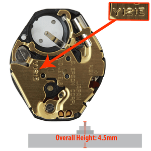 Hattori Japanese Y121 quartz watch movement for Seiko watches