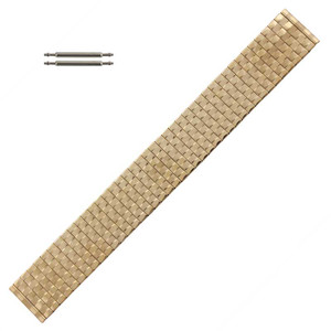 20 mm Wide Expansion Style Metal Watch Bracelet Gold Tone 20 mm Wide Expansion Style Metal Watch Bracelet Gold Tone