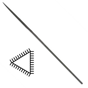 Three Square Escapement Jewelry File Swiss Vallorbe Three Square Escapement Jewelry File Swiss Vallorbe