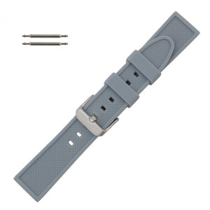 Silicone Watch Band Grey 18 MM Sport Rubber Watch Band Silicone Watch Band Grey 18 MM Sport Rubber Watch Band