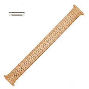 Classic Style Expansion Watchband Rose Gold Tone With Expandable Ends 16-22MM