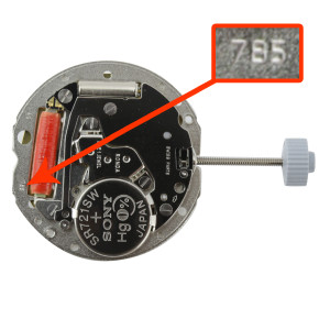 Harley Ronda 3 Hand Quartz Watch Movement HQ785.4 High Hour Wheel Date At 3:00 Overall Height 4.8mm 