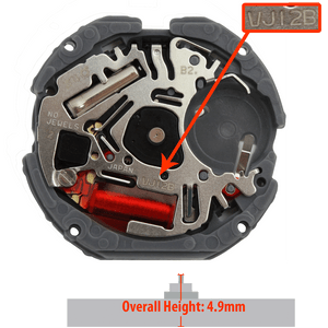 Hattori Japan VJ12 quartz watch movements