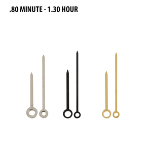 Watch Hands to Fit Minute Hand Hole Size .80mm and Hour Hand Hole Size 1.30mm