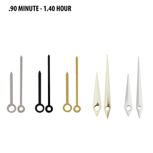Watch Hands to Fit Minute Hand Hole Size .90mm and Hour Hand Hole Size 1.40mm