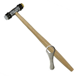 Brass Hammer 2oz Small Flat Face & Domed Head Solid Brass Metalsmith Hammer  