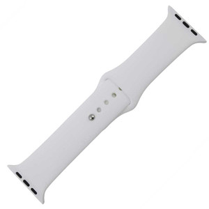 White Silicone Watch Band Made to Fit 42mm Apple® Watch White Silicone Watch Band Made to Fit 42mm Apple® Watch