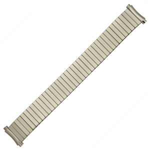 Metal Stainless Steel Expansion Watch Band With Curved Expandable Ends to Fit 18-22MM