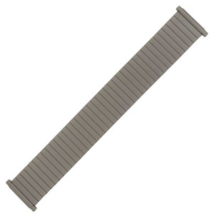 Hadley Roma Titanium Finish Expansion Metal Watchband with Expandable Ends To Fit 20-24 MM