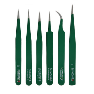 Epoxy Coated Stainless Steel Tweezers Set 6 pieces Non Magnetic Multi  Purpose Heavy duty