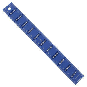 Millimeter and inch Ruler White Plastic 6 inch Length Clearance | Esslinger
