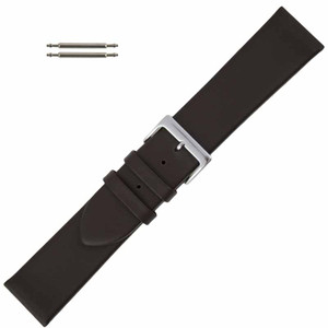 Brown Long Leather Watch Band 24MM Smooth Calf Brown Long Leather Watch Band 24MM Smooth Calf