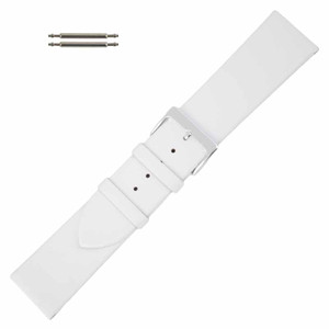 Long Leather Watch Band 30MM Smooth Calf White Long Leather Watch Band 30MM Smooth Calf White