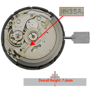 Hattori Japan 3 Hand Automatic Watch Movmement NH35 Date at 3:00