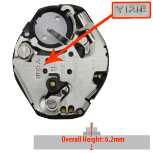 Hattori Japan 3 Hand Quartz Watch Movement Y121.3 Overall Height 6.2mm