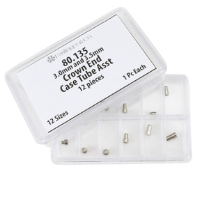 Waterproof Case Tube Assortment Large Crown Ends Of 3.0mm And 3.5mm 80.135