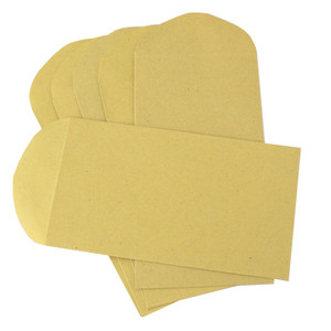 Pack of 100 Kraft Utility Envelopes 6 x 3 3/8 Inch