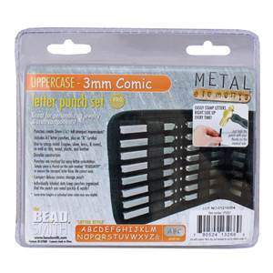 3.0mm Comic Uppercase Letter Punch 27 Piece Set