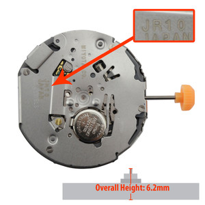 Miyota/Citizen LTD Quartz Watch Movement JR10 Multi Eyes Retrograde Day at 6:00 Function Overall Height 6.2mm