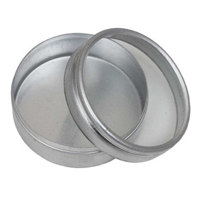 Round Aluminum Boxes with Clear Glass Cover