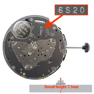Miyota/Citizen LTD Quartz Chronograph Watch Movement 6S21 Date At 4:30 Overall Height 7.5mm