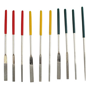 Mini Diamond Needle Files 5 1/4 Inch Set of 10