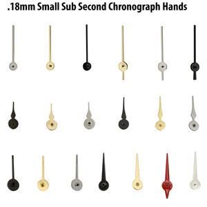 Small Sub Second Chronograph Hands For Watches Hole Size .18mm Small Sub Second Chronograph Hands For Watches Hole Size .18mm