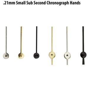 Small Sub Second Chronograph Hands For Watches Hole Size .21mm Small Sub Second Chronograph Hands For Watches Hole Size .21mm