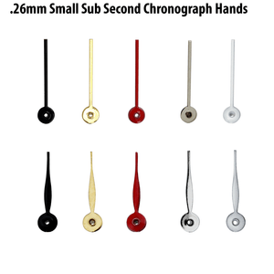 Small Sub Second Chronograph Hands For Watches Hole Size .26mm Small Sub Second Chronograph Hands For Watches Hole Size .26mm