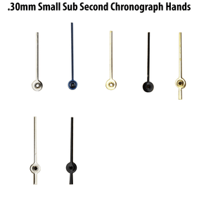 Small Sub Second Chronograph Hands For Watches Hole Size .30mm