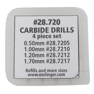 Swiss Made Carbide Twist Drills Set of 4 Swiss Made Carbide Twist Drills Set of 4