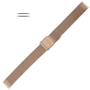 Rose Gold Color Metal Watch Band 14mm 6 3/4 Inch Length