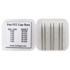 Fox FCC Cup Burs Style 256S 6 Piece Set
