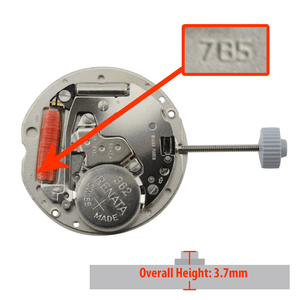 Harley Ronda 2 Hand Quartz Watch Movement HQ782 Overall Height 3.7mm