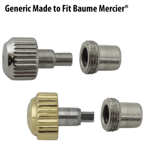 Imitation Made to Fit Baume Mercier® Brand Watch Crowns