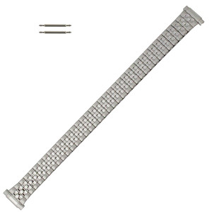 Hadley Roma 6 to 8 Inch Length Expansion Metal Stainless Steel Watch Band with Expandable Ends 10 to 14mm Hadley Roma 6 to 8 Inch Length Expansion Metal Stainless Steel Watch Band with Expandable Ends 10 to 14mm