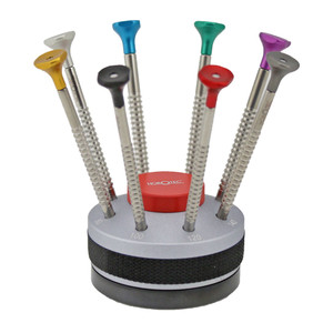 Horotec 8 Piece Screwdriver Set on Rotating Stand