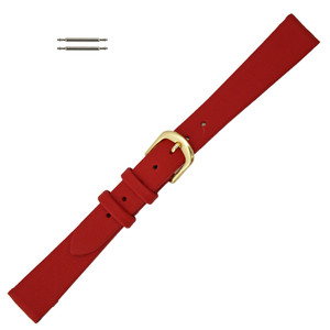 Hadley Roma Red Leather Watch Strap 13mm Smooth Calf 6 5/8 Inch Length
