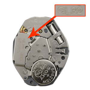 Miyota/Citizen LTD 3 Hand Quartz Watch Movement GL32 Overall Height 3.7mm